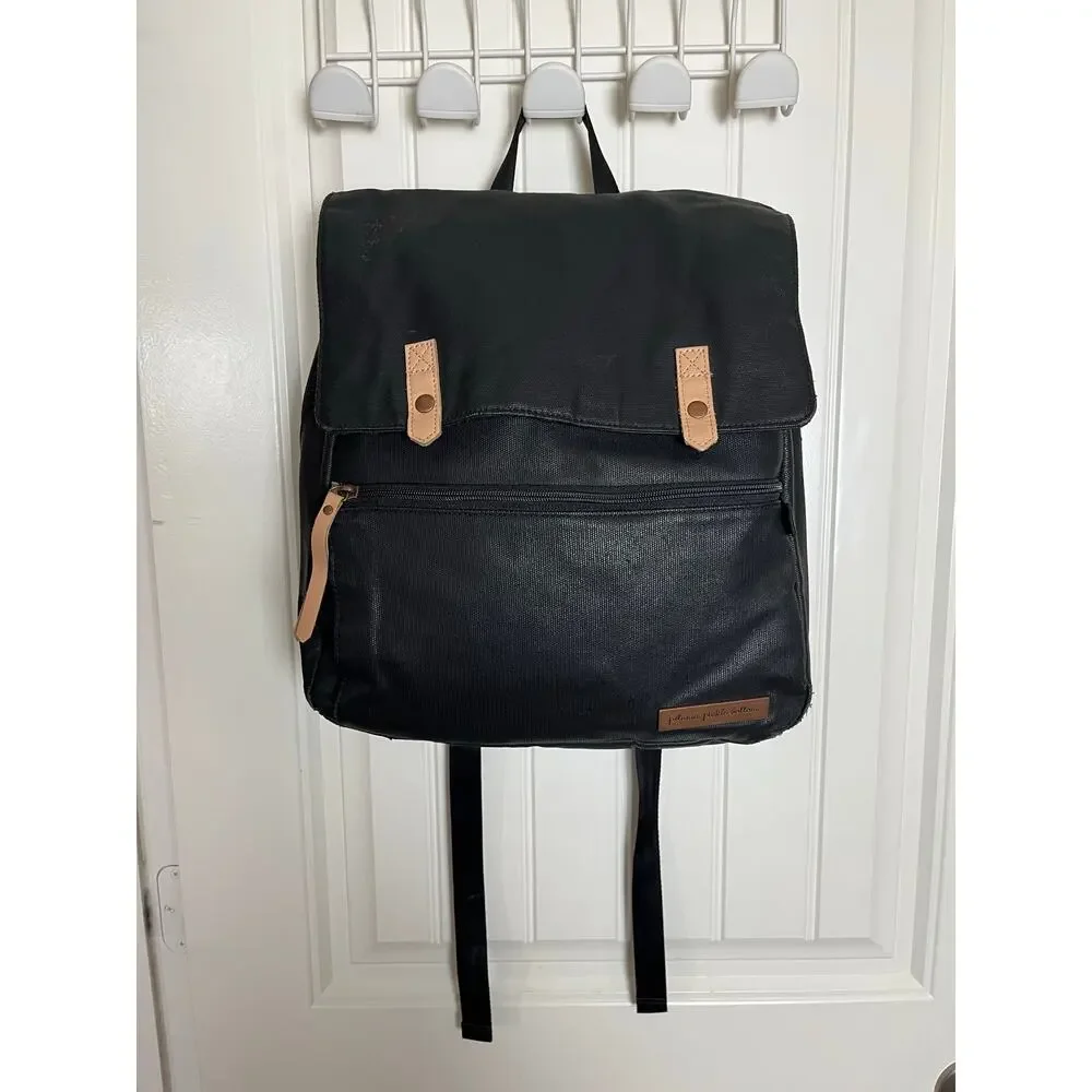 Petunia Pickle Bottom | Meta Backpack Matte Black Diaper Bag